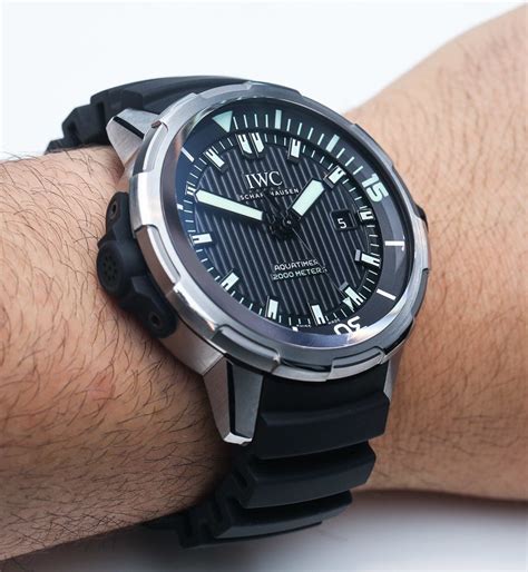 iwc aquatimer 2000 on wrist